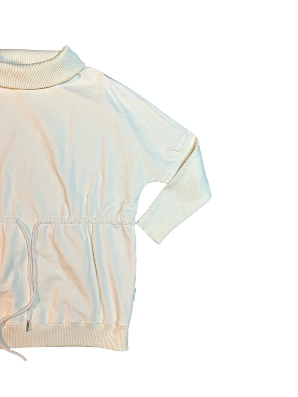 Varley Freya cinch-waist sweatshirt Ivory Small - Picture 4 of 7